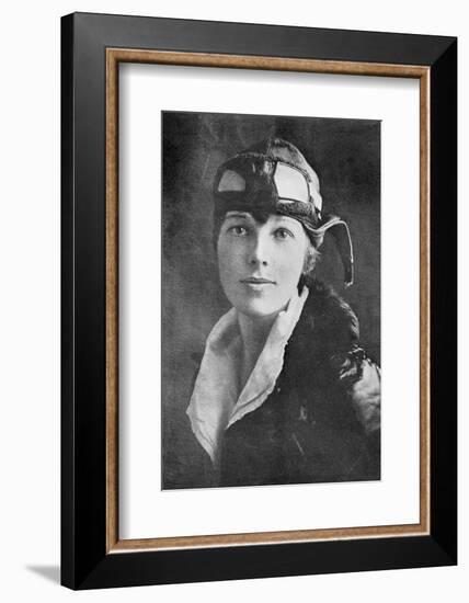 Amelia Earhart, US Aviation Pioneer-Science, Industry and Business Library-Framed Photographic Print