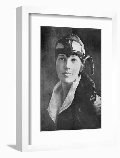 Amelia Earhart, US Aviation Pioneer-Science, Industry and Business Library-Framed Photographic Print