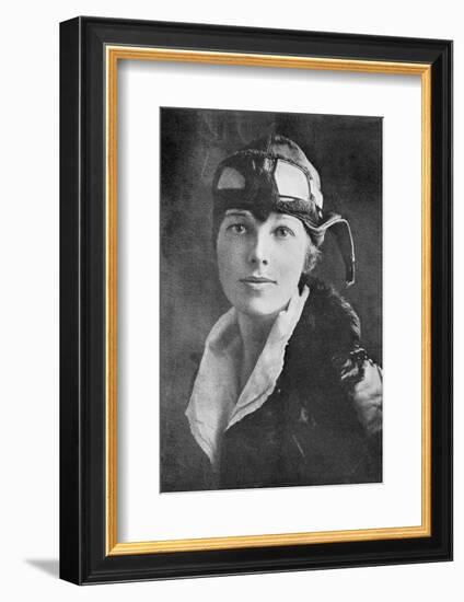 Amelia Earhart, US Aviation Pioneer-Science, Industry and Business Library-Framed Photographic Print