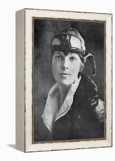 Amelia Earhart, US Aviation Pioneer-Science, Industry and Business Library-Framed Premier Image Canvas