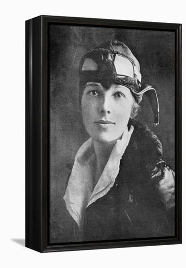 Amelia Earhart, US Aviation Pioneer-Science, Industry and Business Library-Framed Premier Image Canvas