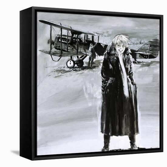 Amelia Earhart-Graham Coton-Framed Premier Image Canvas