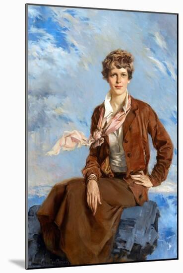 Amelia Earhart-Howard Chandler Christy-Mounted Art Print