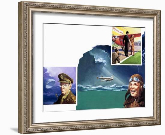 Amelia Earhart-Severino Baraldi-Framed Giclee Print