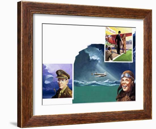 Amelia Earhart-Severino Baraldi-Framed Giclee Print