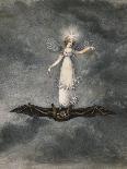 A Fairy Holding a Wand Standing on a Bat-Amelia Jane Murray-Framed Giclee Print