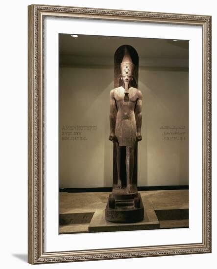 Amenhotep III, c. 1390-1353 BC 18th Dynasty Egyptian Pharaoh, Quartzite, Discovered 1989 in Luxor-null-Framed Photographic Print