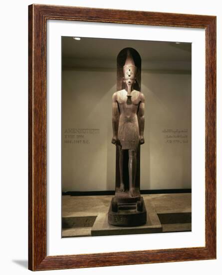 Amenhotep III, c. 1390-1353 BC 18th Dynasty Egyptian Pharaoh, Quartzite, Discovered 1989 in Luxor-null-Framed Photographic Print