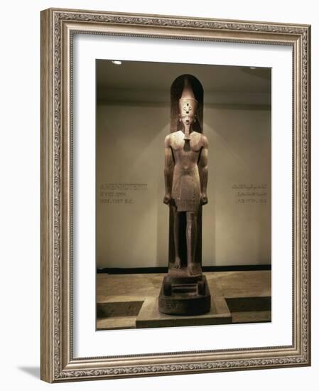 Amenhotep III, c. 1390-1353 BC 18th Dynasty Egyptian Pharaoh, Quartzite, Discovered 1989 in Luxor-null-Framed Photographic Print