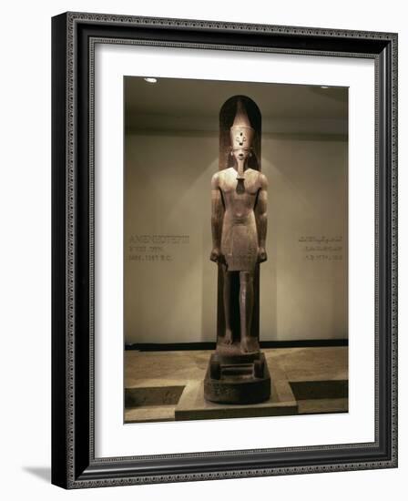 Amenhotep III, c. 1390-1353 BC 18th Dynasty Egyptian Pharaoh, Quartzite, Discovered 1989 in Luxor-null-Framed Photographic Print