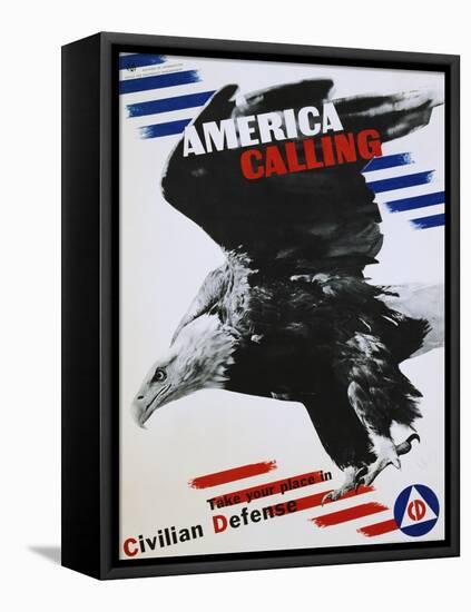 America Calling Poster-Herbert Matter-Framed Premier Image Canvas