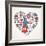 America Love - Heart-Marish-Framed Art Print