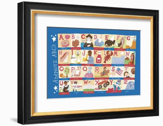 America's Alphabet-Catrina Genovese-Framed Giclee Print