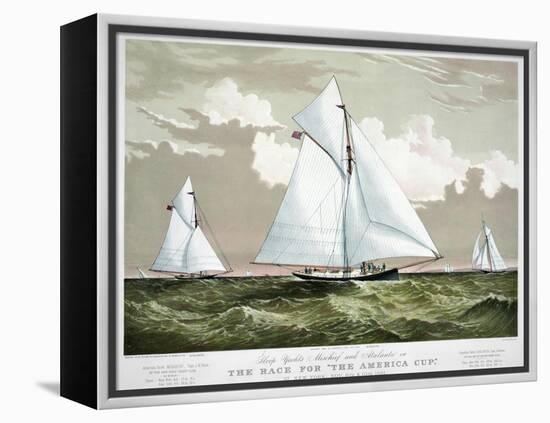 America's Cup, 1881-Currier & Ives-Framed Premier Image Canvas