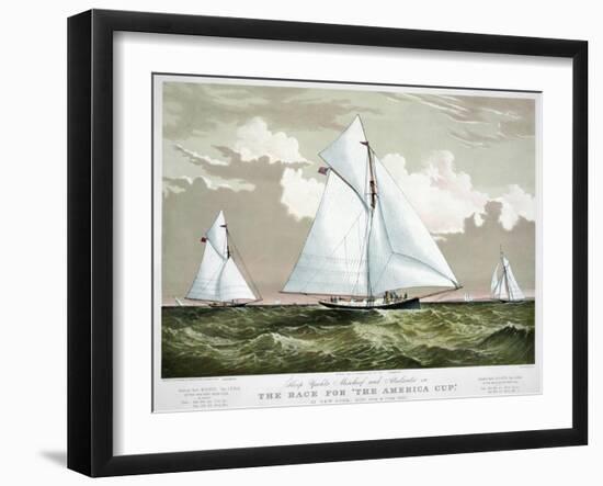 America's Cup, 1881-Currier & Ives-Framed Giclee Print