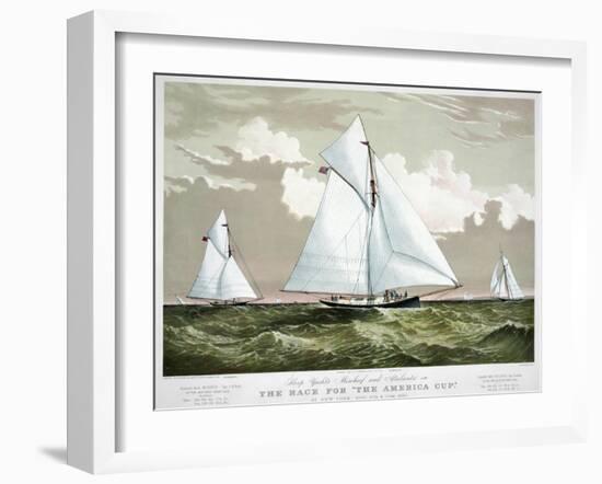 America's Cup, 1881-Currier & Ives-Framed Giclee Print