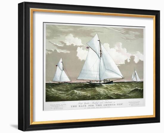 America's Cup, 1881-Currier & Ives-Framed Giclee Print