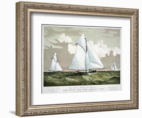 America's Cup, 1881-Currier & Ives-Framed Giclee Print