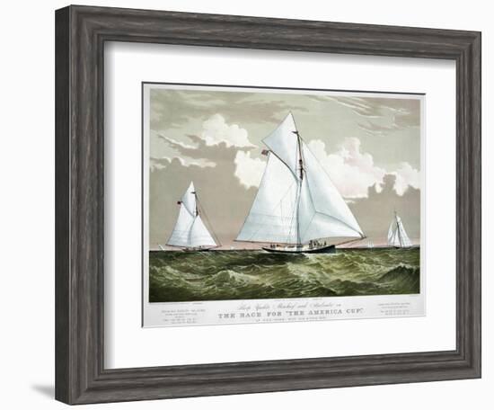 America's Cup, 1881-Currier & Ives-Framed Giclee Print