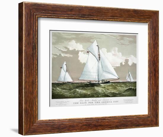 America's Cup, 1881-Currier & Ives-Framed Giclee Print