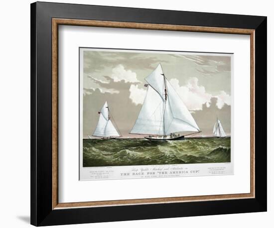 America's Cup, 1881-Currier & Ives-Framed Giclee Print