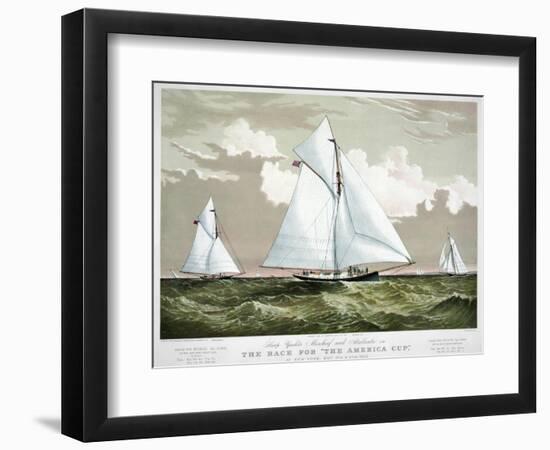 America's Cup, 1881-Currier & Ives-Framed Giclee Print