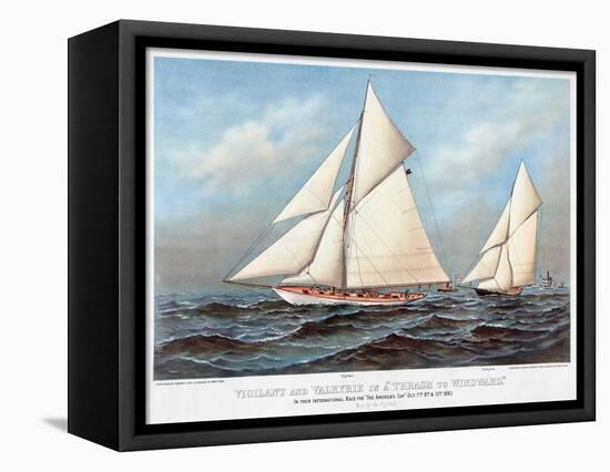 America's Cup, 1883-Currier & Ives-Framed Premier Image Canvas