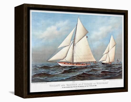 America's Cup, 1883-Currier & Ives-Framed Premier Image Canvas