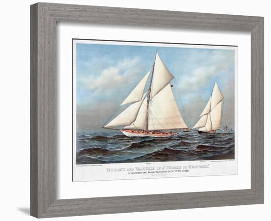 America's Cup, 1883-Currier & Ives-Framed Giclee Print