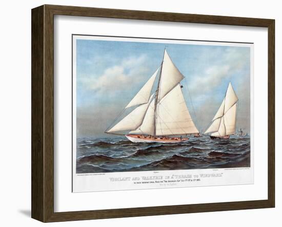 America's Cup, 1883-Currier & Ives-Framed Giclee Print