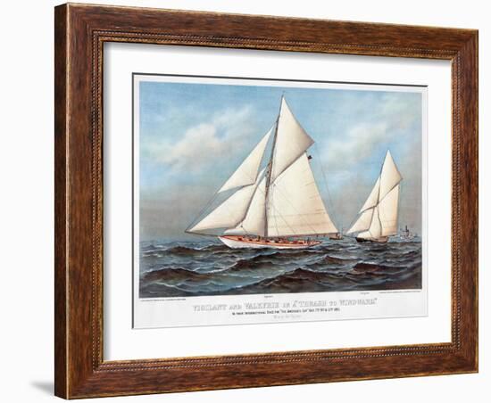 America's Cup, 1883-Currier & Ives-Framed Giclee Print