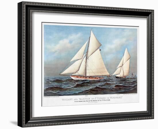 America's Cup, 1883-Currier & Ives-Framed Giclee Print