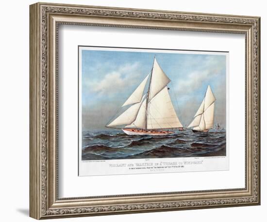 America's Cup, 1883-Currier & Ives-Framed Giclee Print