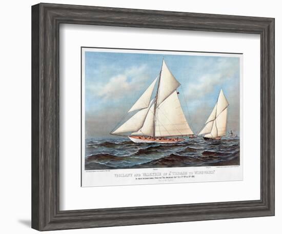 America's Cup, 1883-Currier & Ives-Framed Giclee Print