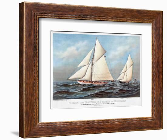 America's Cup, 1883-Currier & Ives-Framed Giclee Print