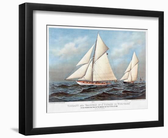America's Cup, 1883-Currier & Ives-Framed Giclee Print