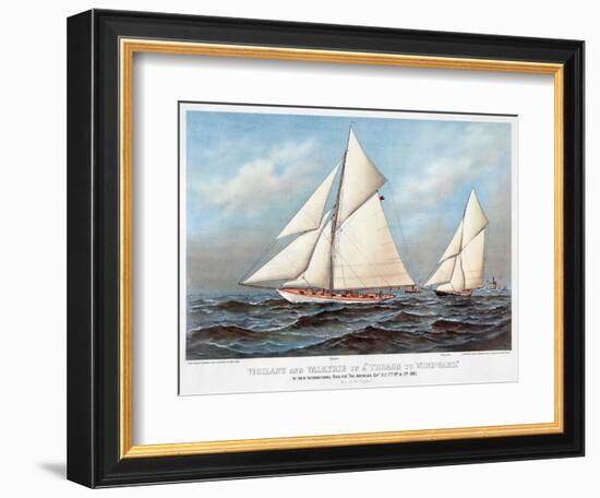 America's Cup, 1883-Currier & Ives-Framed Giclee Print