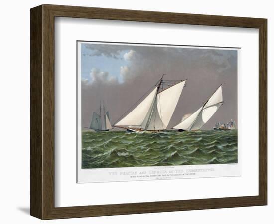 America's Cup, 1885-Currier & Ives-Framed Giclee Print