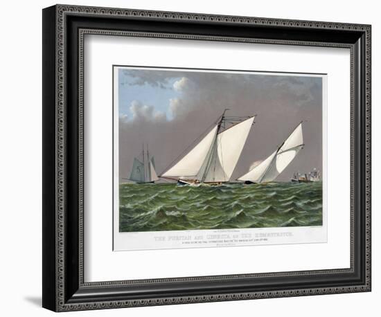 America's Cup, 1885-Currier & Ives-Framed Giclee Print