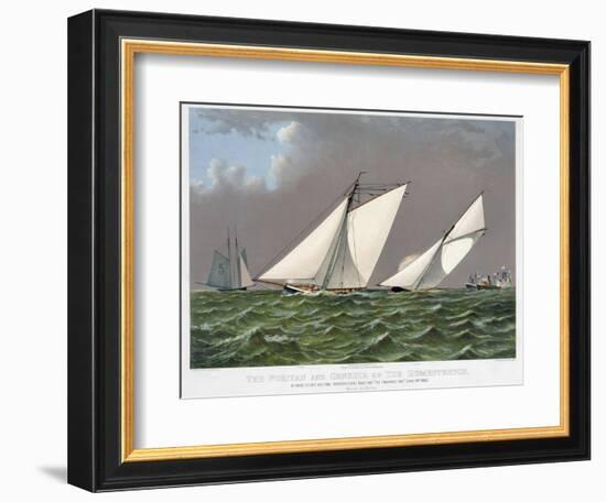 America's Cup, 1885-Currier & Ives-Framed Giclee Print