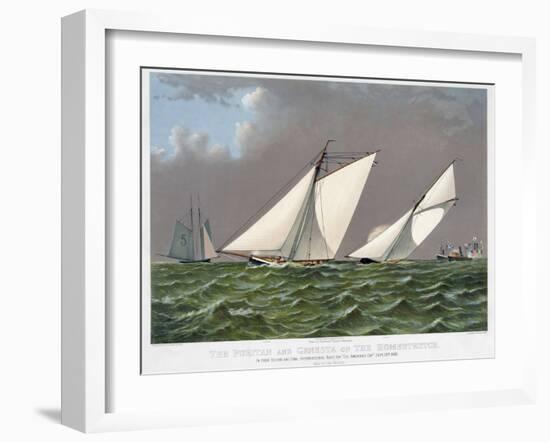 America's Cup, 1885-Currier & Ives-Framed Giclee Print