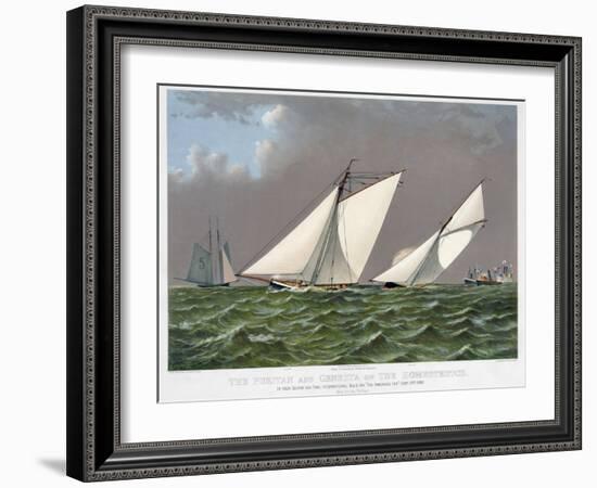 America's Cup, 1885-Currier & Ives-Framed Giclee Print