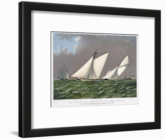 America's Cup, 1885-Currier & Ives-Framed Premium Giclee Print