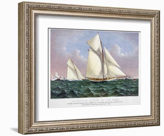 America's Cup, 1886-Currier & Ives-Framed Premium Giclee Print