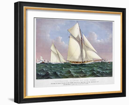 America's Cup, 1886-Currier & Ives-Framed Giclee Print