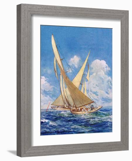 "America's Cup Race,"September 20, 1930-Anton Otto Fischer-Framed Giclee Print