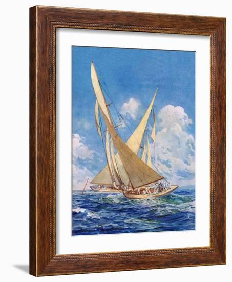 "America's Cup Race,"September 20, 1930-Anton Otto Fischer-Framed Giclee Print