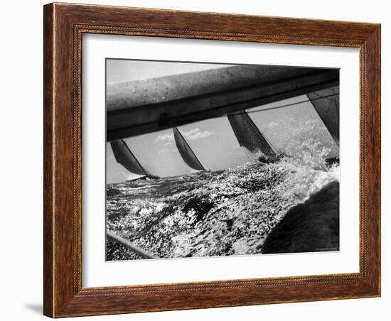 America's Cup Trial Race, Aboard "Nefertiti", Which is Leading-George Silk-Framed Photographic Print