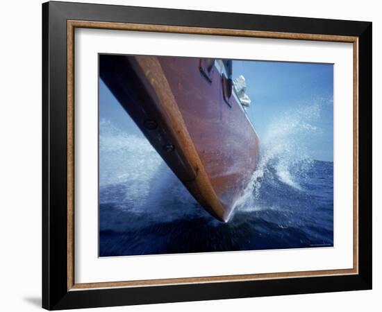 America's Cup Trials, the Easterner's Bow-George Silk-Framed Photographic Print