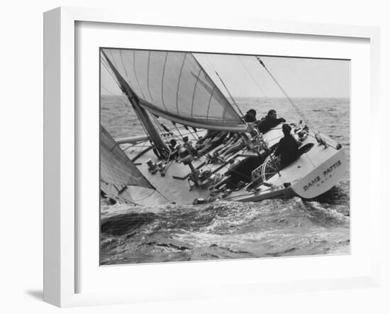 America's Cup Trials-null-Framed Photographic Print